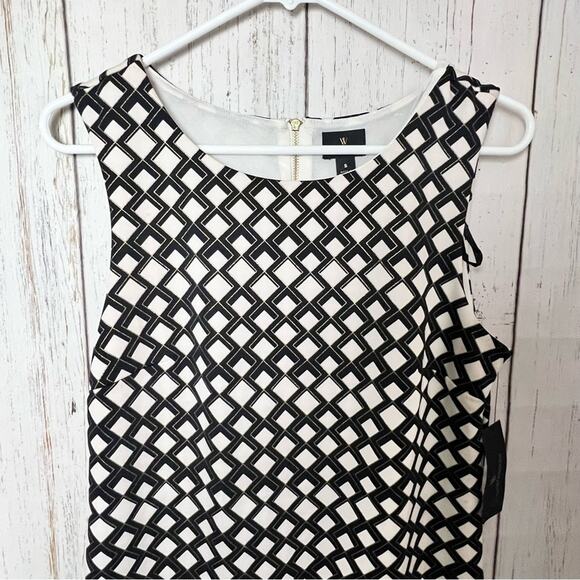 Worthington Women's Sleeveless Zipper Back Multi-pattern Dress Sz S - Picture 7 of 11